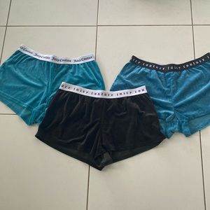Juicy Couture velour pj shorts